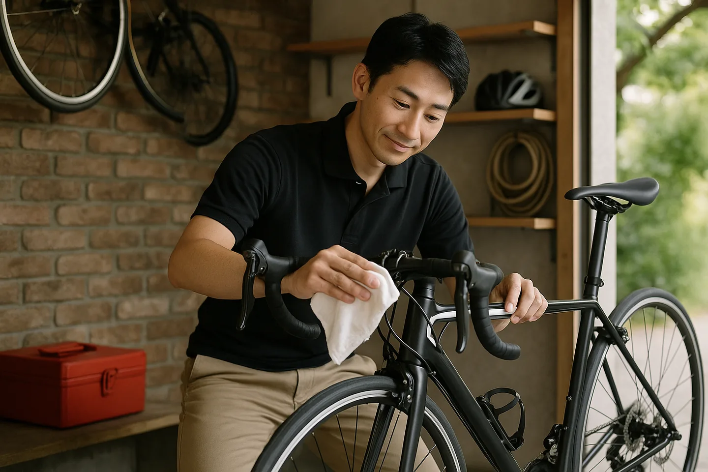自転車の査定の様子